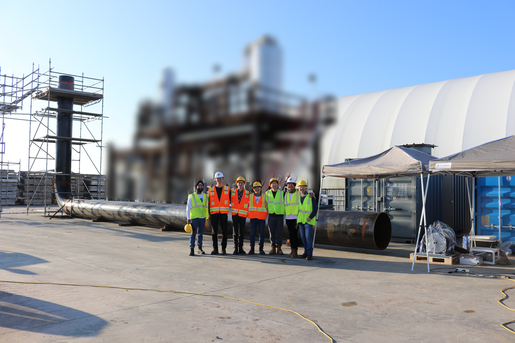 Image of the capstone team, together in Houston.